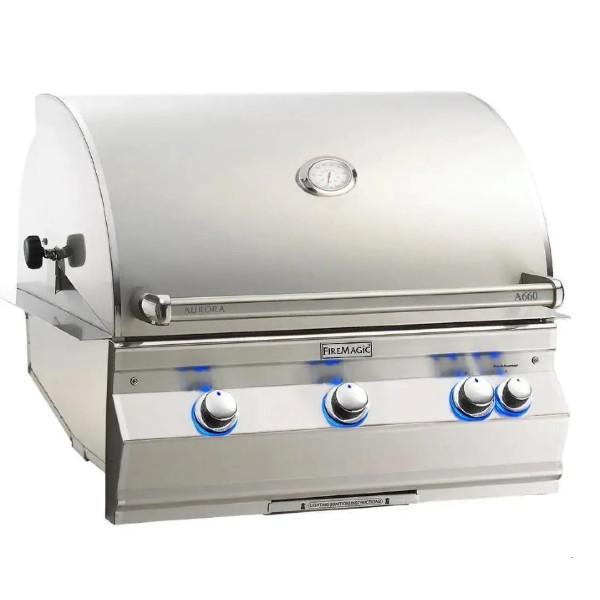 Fire Magic Aurora A660i 30&quot; Stainless Steel Built-In Gas Grill w/ Back Burner &amp; Rotisserie