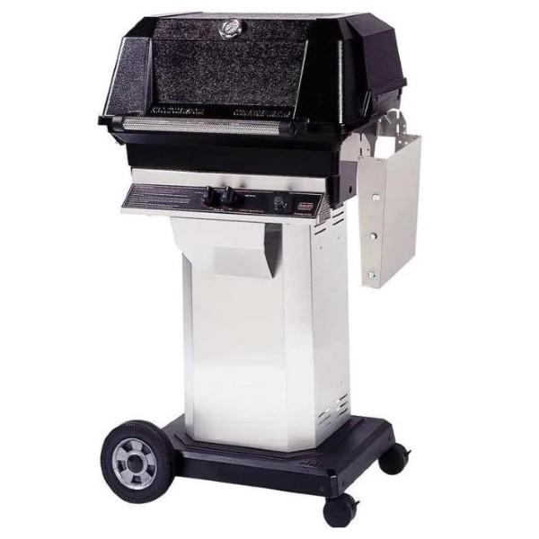 MHP JNR4 Stainless Steel Gas Grill on Stainless Steel Cart w/ SearMagic Cooking Grids