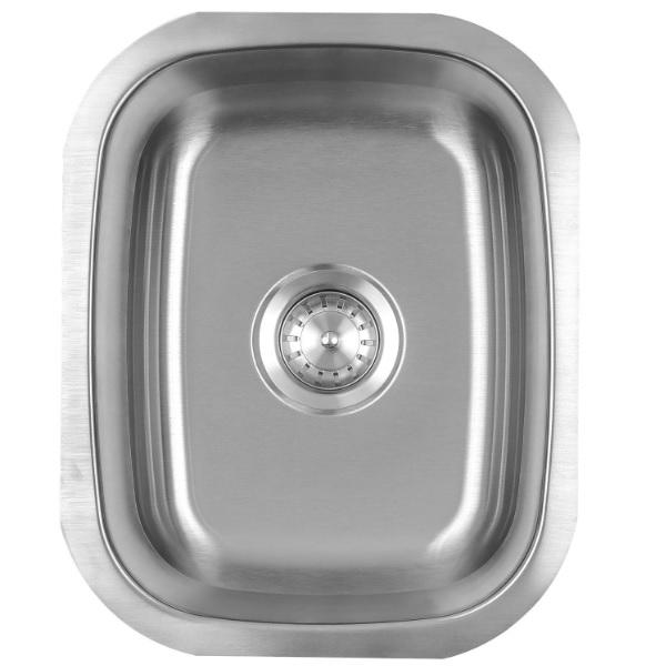 Summerset SSNK-19U 19&quot; Stainless Steel Undermount Sink w/ Hot/Cold Faucet