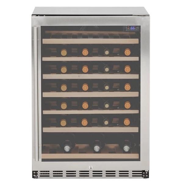 Summerset SSRFR-24DWC 24" Stainless Steel 5.3 cube Deluxe Outdoor Rated Wine Cooler