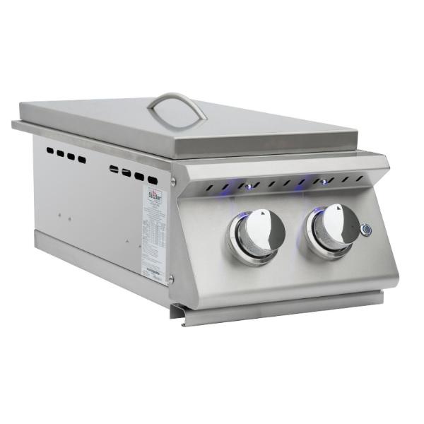 Summerset Sizzler Pro SIZPROSB2 19" Stainless Steel Double Side Burner w/ Cover