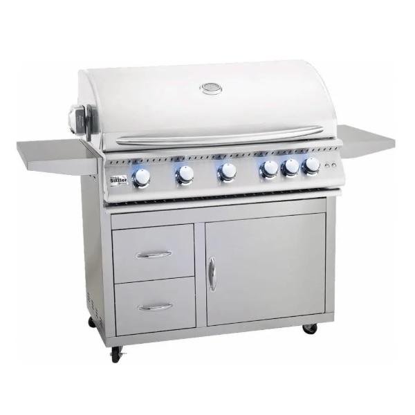 Summerset Sizzler Pro SIZPRO40 40" 5 Burner Freestanding Gas Grill