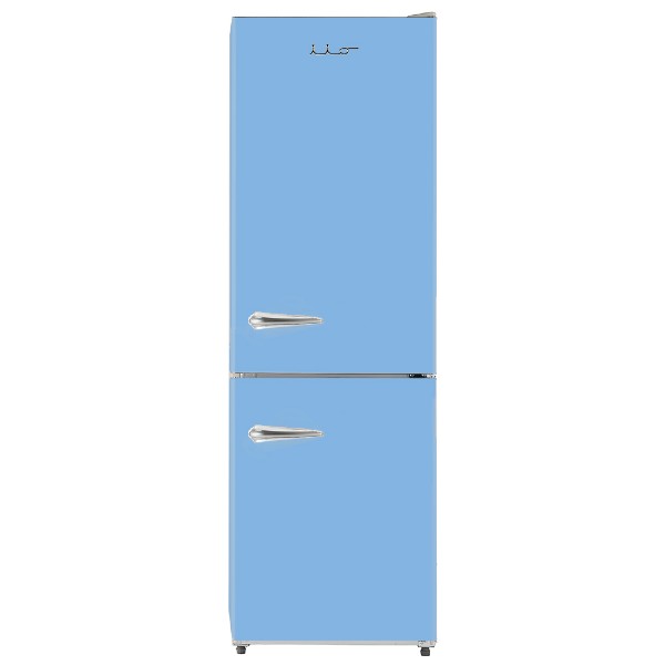 iio Kitchen RM1 Light Blue 11 cu. ft. Retro Frost Free Refrigerator with Bottom Freezer