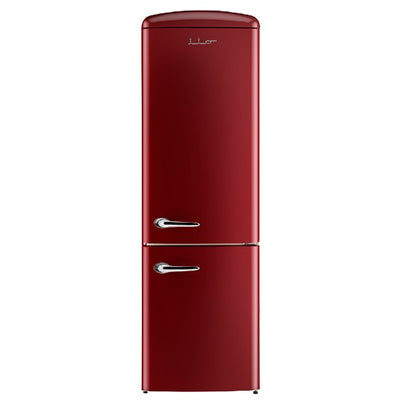 iio Kitchen RR1 Bordeaux 12 Cu. Ft. Retro Refrigerator with Bottom Freezer