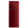 iio Kitchen VR1 Ruby Red 10 Cu. Ft. Retro Refrigerator with Freezerette