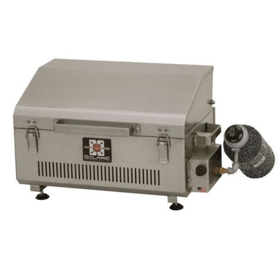 Solaire SOL-IR17BWR Anywhere 21" Stainless Steel Portable Propane Infrared Grill w/ Warming Rack