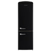 iio Kitchen RR1 Black 12 Cu. Ft. Retro Refrigerator with Bottom Freezer