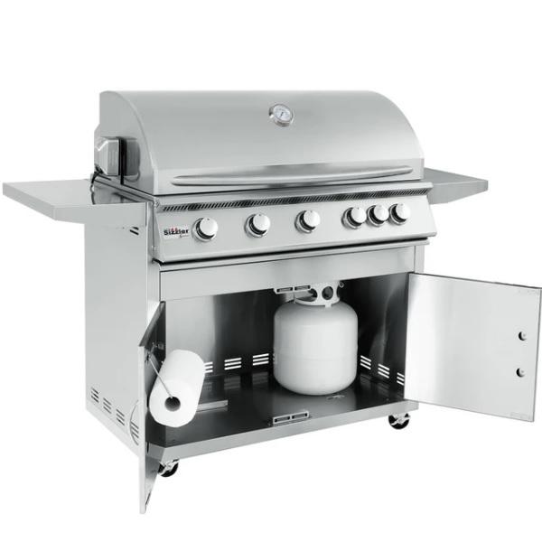 Summerset Sizzler SIZ40 40” Stainless Steel 5 Burner Freestanding Gas Grill