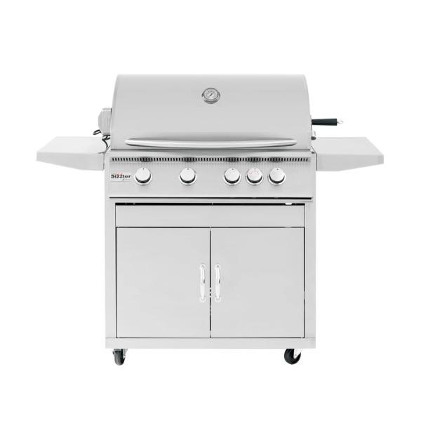 Summerset Sizzler SIZ32 32" Stainless Steel 4 Burner Freestanding Gas Grill