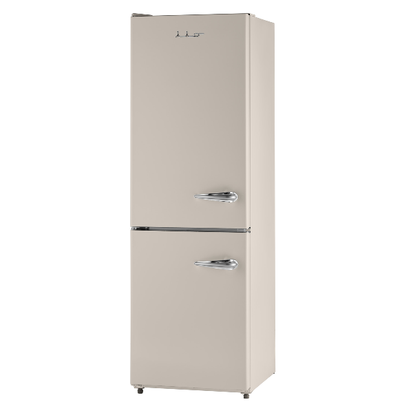 iio Kitchen RM1 Cream 11 cu. ft. Retro Frost Free Refrigerator with Bottom Freezer