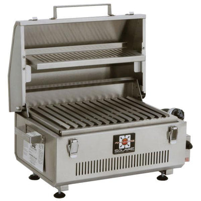 Solaire SOL-IR17BWR Anywhere 21" Stainless Steel Portable Propane Infrared Grill w/ Warming Rack