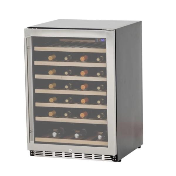 Summerset SSRFR-24DWC 24" Stainless Steel 5.3 cube Deluxe Outdoor Rated Wine Cooler