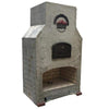 Round Grove Kiva Mezzo 88" Fireplace and Outdoor Pizza Oven Combo