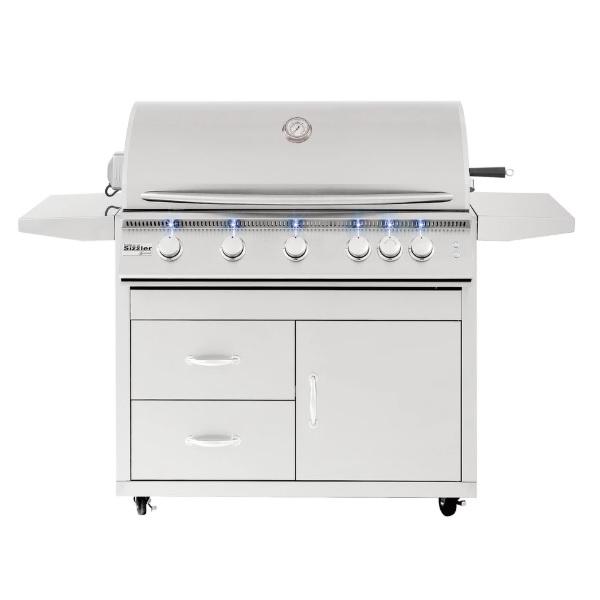 Summerset Sizzler Pro SIZPRO40 40&quot; 5 Burner Freestanding Gas Grill