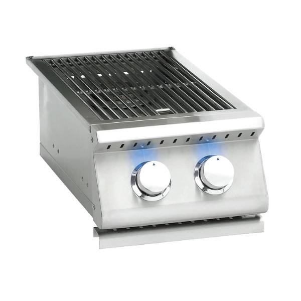 Summerset Sizzler Pro SIZPROSB2 19&quot; Stainless Steel Double Side Burner w/ Cover