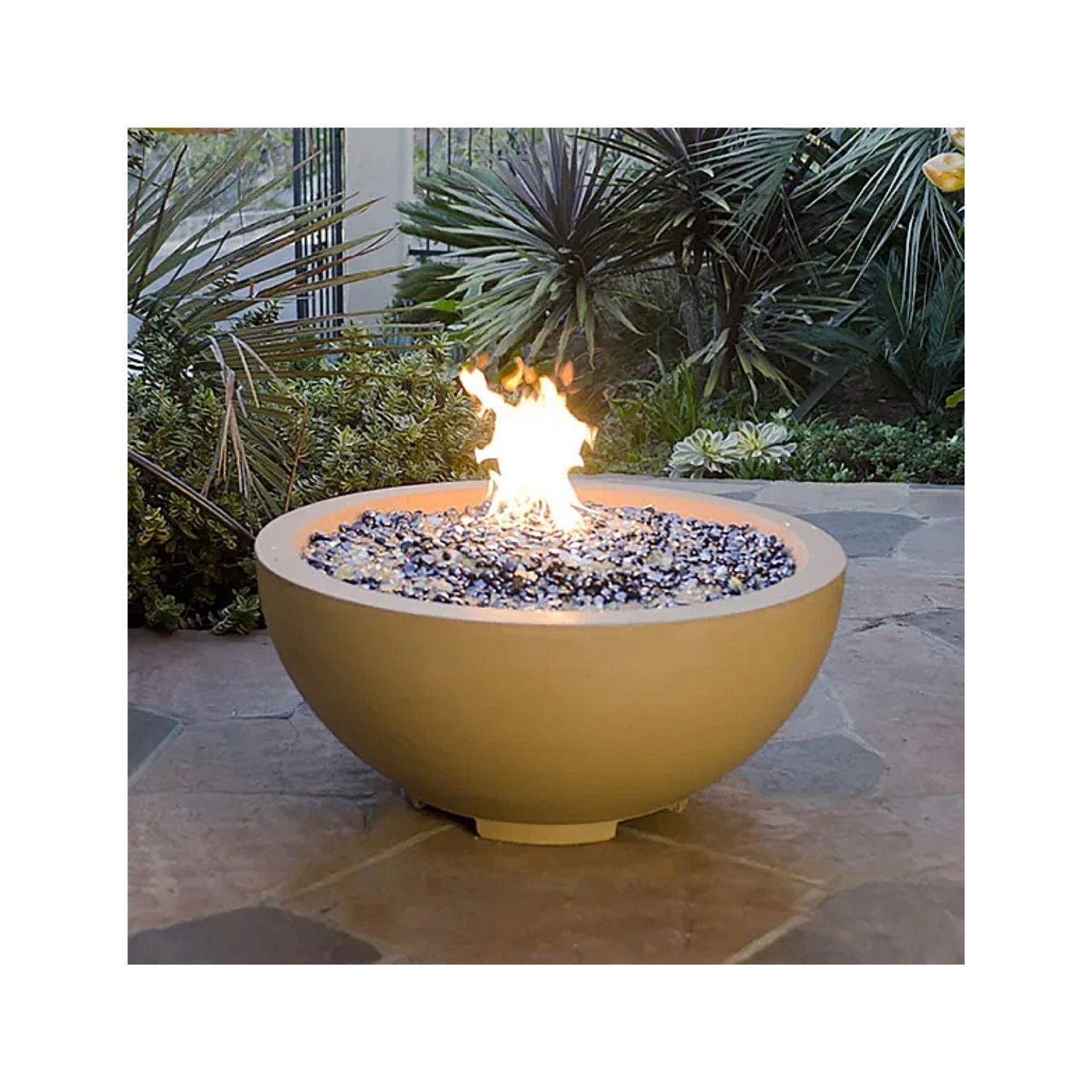 American Fyre Designs 733-M6 Round 32" Cafe Blanco Fire Bowl