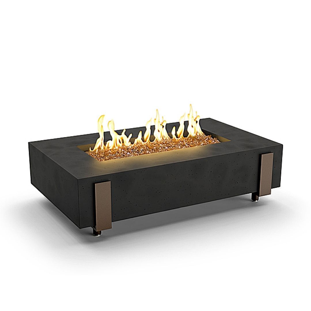 American Fyre Designs 580-BA-11-M7XC Iron Saddle Outdoor Firetable