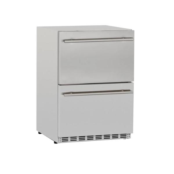 Summerset SSRFR-24DR2 24" Stainless Steel 5.3c Outdoor Rated 2-Drawer Refrigerator