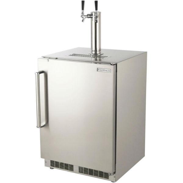 Fire Magic 24&quot; Stainless Steel Outdoor Rated Kegerator w/ Metal shelves 3594