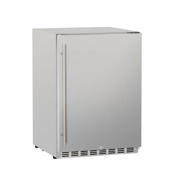 Summerset SSRFR-24D 24" Stainless Steel 5.3c Deluxe Outdoor Rated Refrigerator