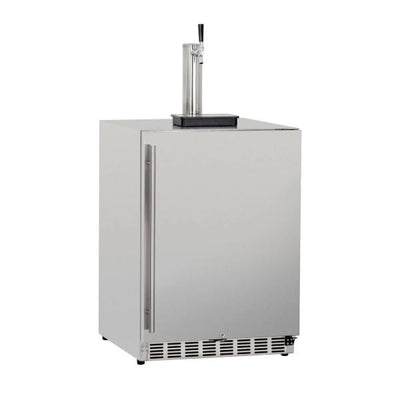 Summerset SSRFR-DK1 25" Stainless Steel 6.6 Cube Outdoor Rated Single Tap Kegerator