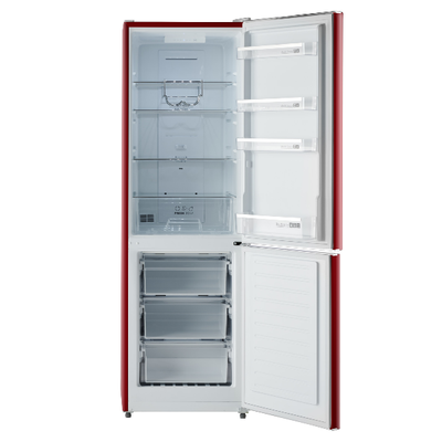 iio Kitchen RM1 Red 11 cu. ft. Retro Frost Free Refrigerator with Bottom Freezer