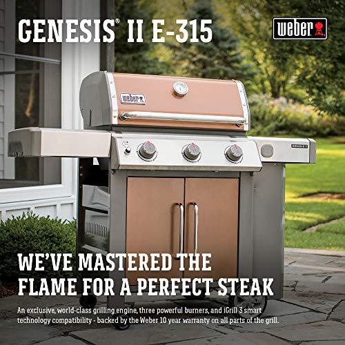 Weber 61025001 Genesis II E-315 3-Burner Liquid Propane Grill, Copper