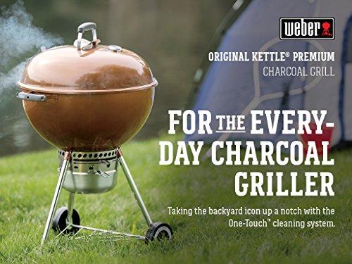 Weber 14402001 Original Kettle Premium Charcoal Grill, 22-Inch, Copper