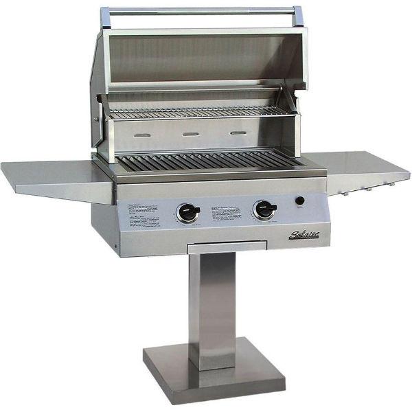 Solaire SOL-AGBQ-27GIR-BDP 27&quot; Stainless Steel Infrared Gas Grill on Bolt Down Post