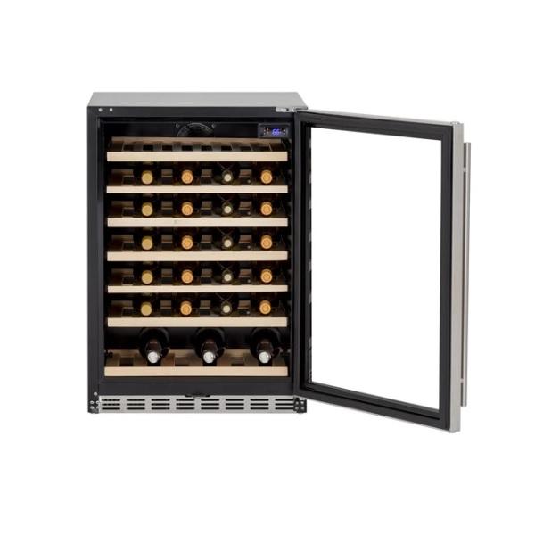 Summerset SSRFR-24DWC 24" Stainless Steel 5.3 cube Deluxe Outdoor Rated Wine Cooler