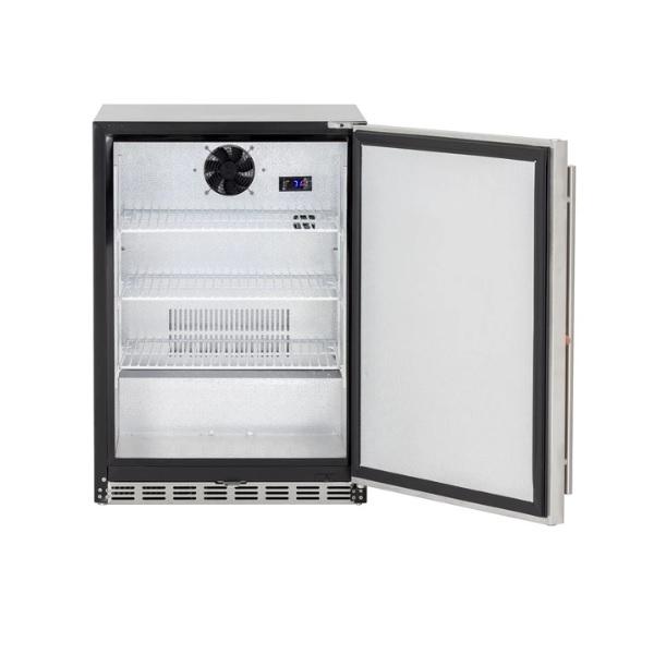 Summerset SSRFR-24D 24" Stainless Steel 5.3c Deluxe Outdoor Rated Refrigerator