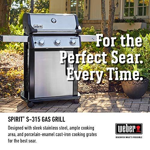 Weber 46502001 Spirit S-315 LP Gas Grill, Stainless Steel