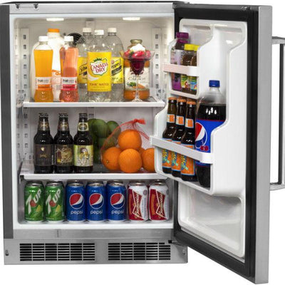 Fire Magic 24" Stainless Steel Outdoor Rated Refrigerator w/ Premium Door 3589-DR