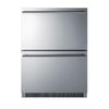 Summit ADRD24 24" Stainless Steel 4.8 cu.ft 2-Drawer Outdoor Refrigerator