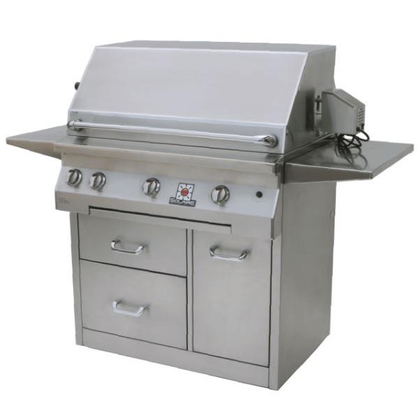 Solaire SOL-AGBQ-36CIR 36" Stainless Steel Freestanding Infrared Gas Grill w/ Rotisserie