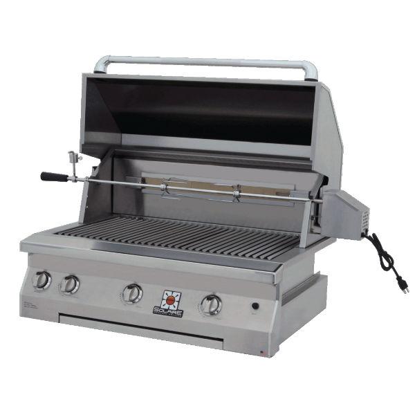 Solaire SOL-AGBQ-36IR 36" Stainless Steel Built-In Infrared Gas Grill w/ Rotisserie