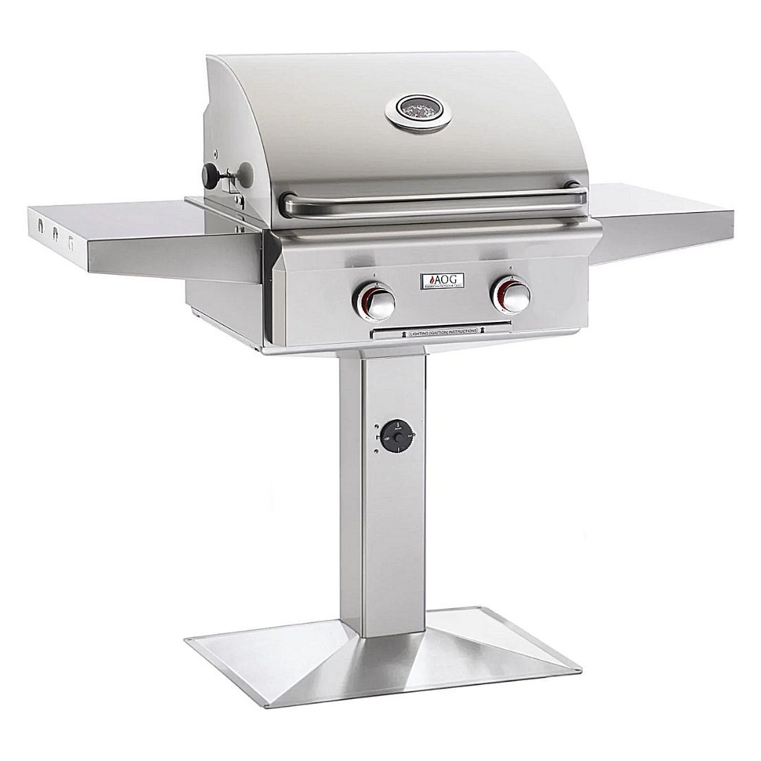 American Outdoor Grill 24NPT Patio Post 24&quot; 2 Burner Gas Grill