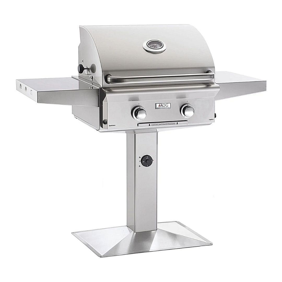 American Outdoor Grill 24NPL Patio Post 24" 2 Burner Gas Grill