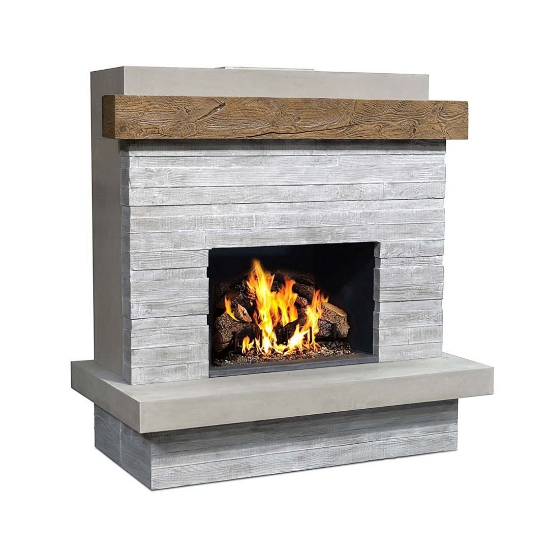 AFD 050-CG-N-XX-XXC Brooklyn Concrete Grey Vented Fireplace