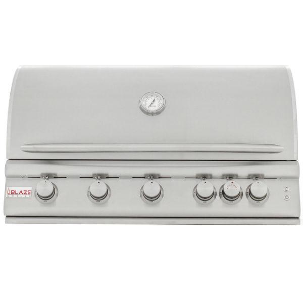 Blaze 40&quot; Stainless Steel 5 Burner LTE Built-In Gas Grill w/ Rear Burner BLZ-5LTE2