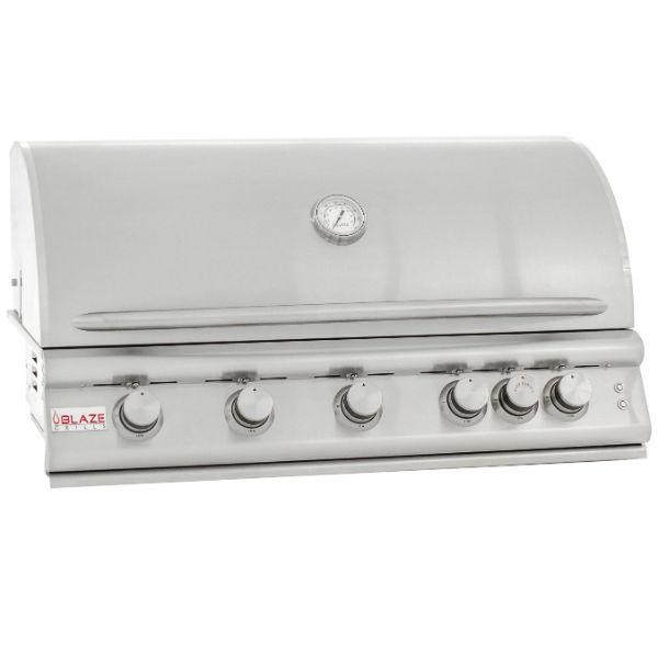 Blaze 40" Stainless Steel 5 Burner LTE Built-In Gas Grill w/ Rear Burner BLZ-5LTE2