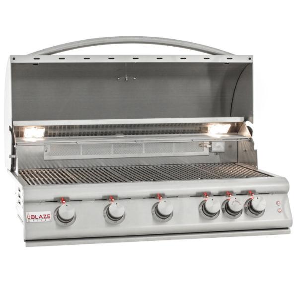 Blaze 40" Stainless Steel 5 Burner LTE Built-In Gas Grill w/ Rear Burner BLZ-5LTE2