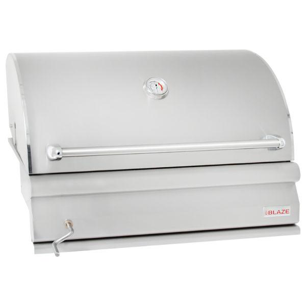 Blaze 32" Stainless Steel 4 Burner Built-In Charcoal Grill BLZ-4-CHAR