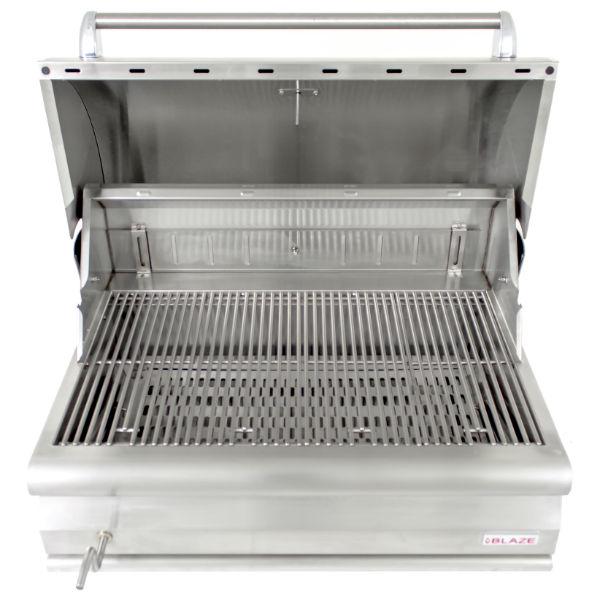 Blaze 32" Stainless Steel 4 Burner Built-In Charcoal Grill BLZ-4-CHAR