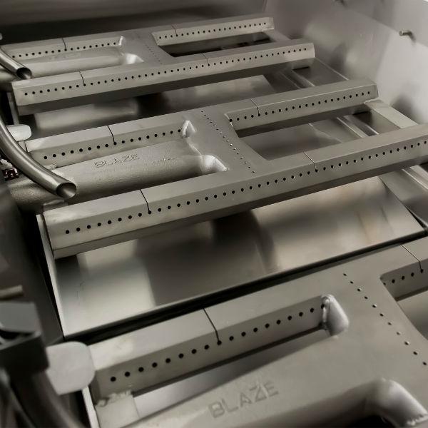 Blaze Professional 34" 3 Burner Built-In Gas Grill With Rear Infrared Burner BLZ-3PRO