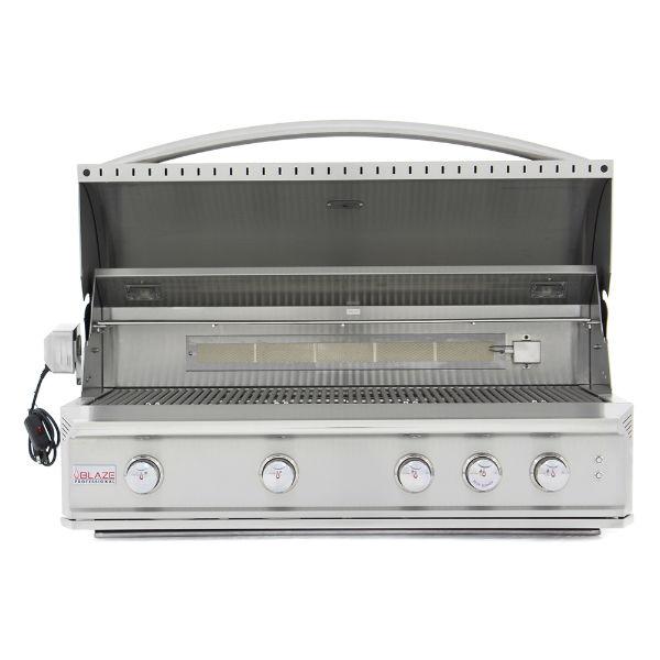 Blaze Professional 44" 4 Burner Built-In Gas Grill With Rear Infrared Burner BLZ-4PRO