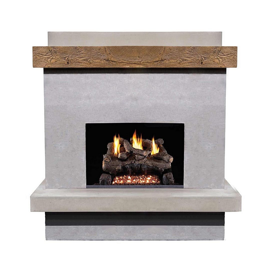 AFD 060-CG-N-XX-XXC Brooklyn Smooth Concrete Grey Vented Fireplace