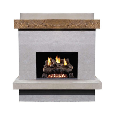 AFD 160-CG-N-XX-XXC Brooklyn Smooth Concrete Grey Vent-Free Fireplace