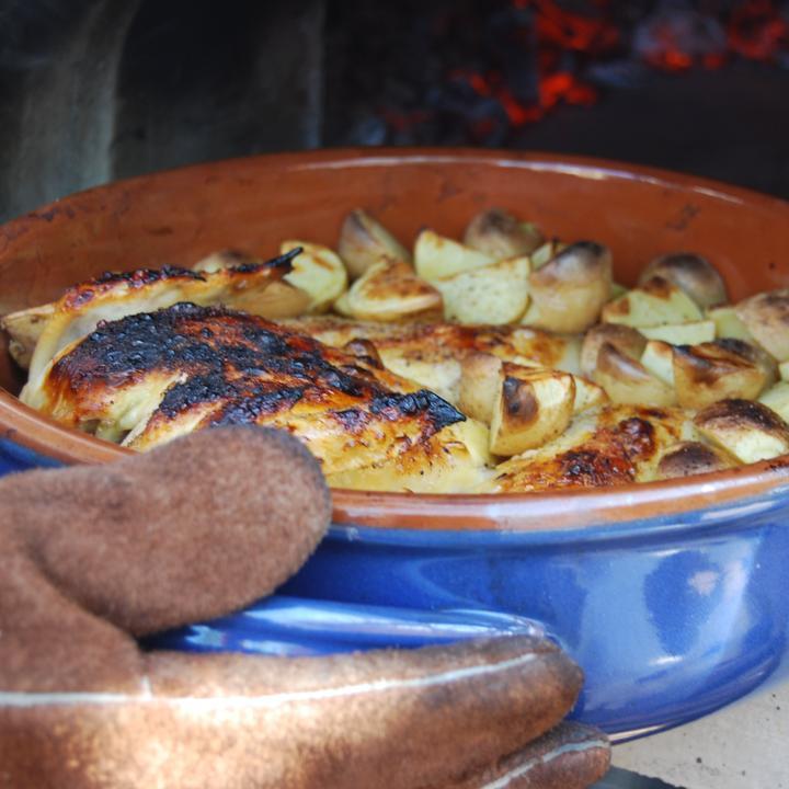 Chicago Brick Oven CBO-O-MBL-750 35" Copper Portable Wood Fire Pizza Oven