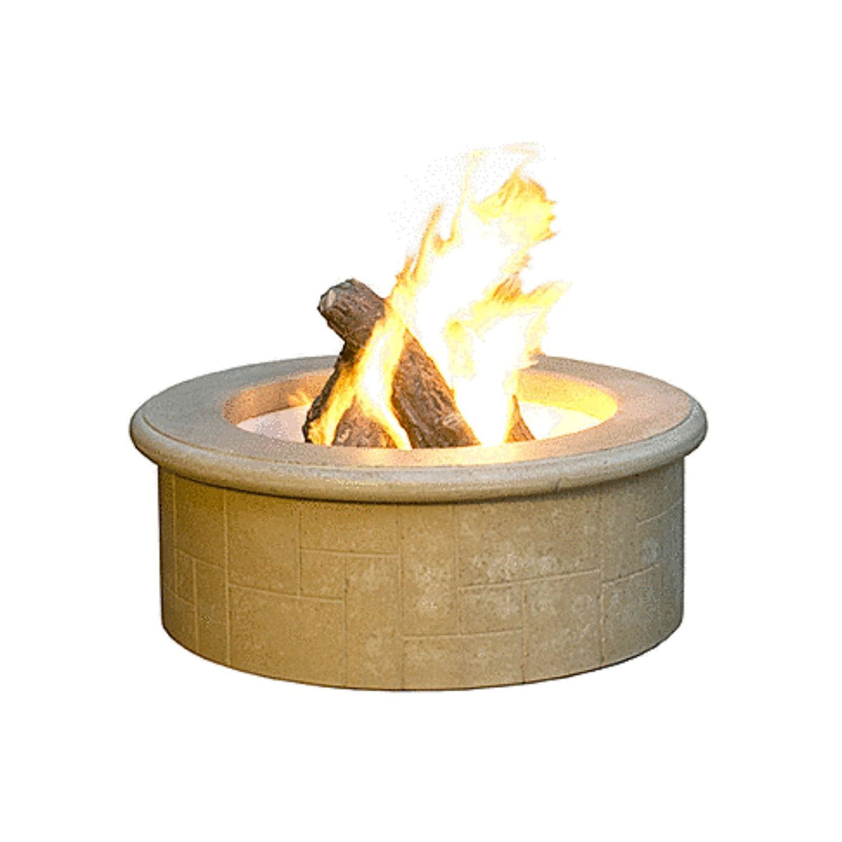 American Fyre Designs 681-M6 El Dorado 39&quot; Round Café Blanco Fire Pit